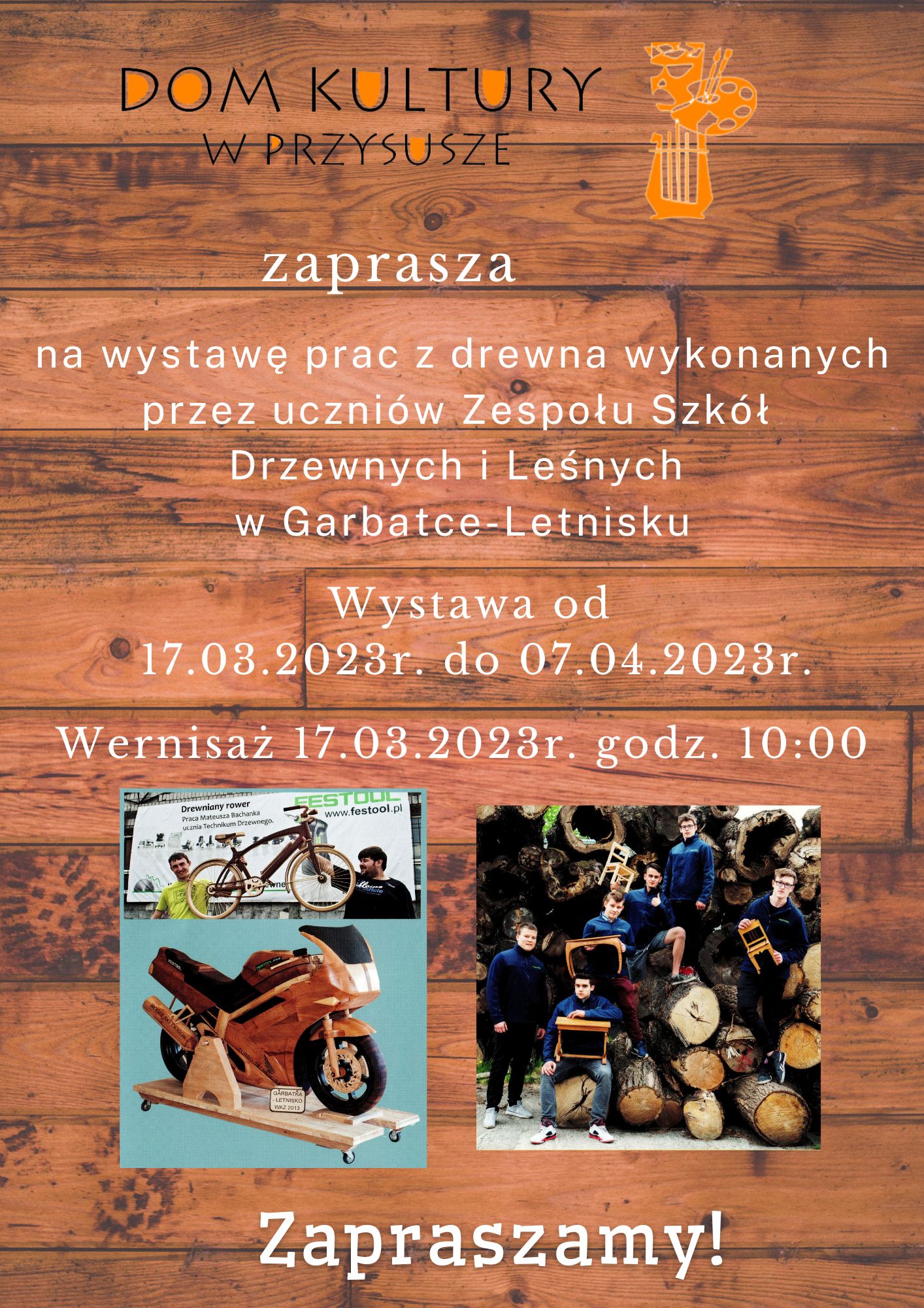 Wystawa prac z drewna